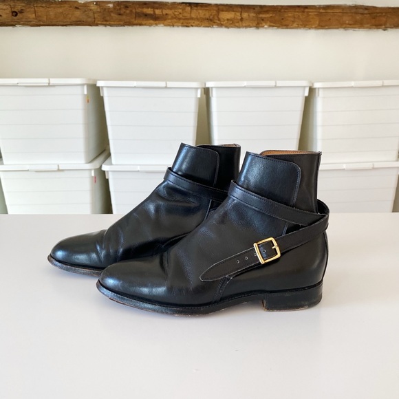 John Lobb Sulky Boot in Black Calf Leather Size 45C - Picture 2 of 8